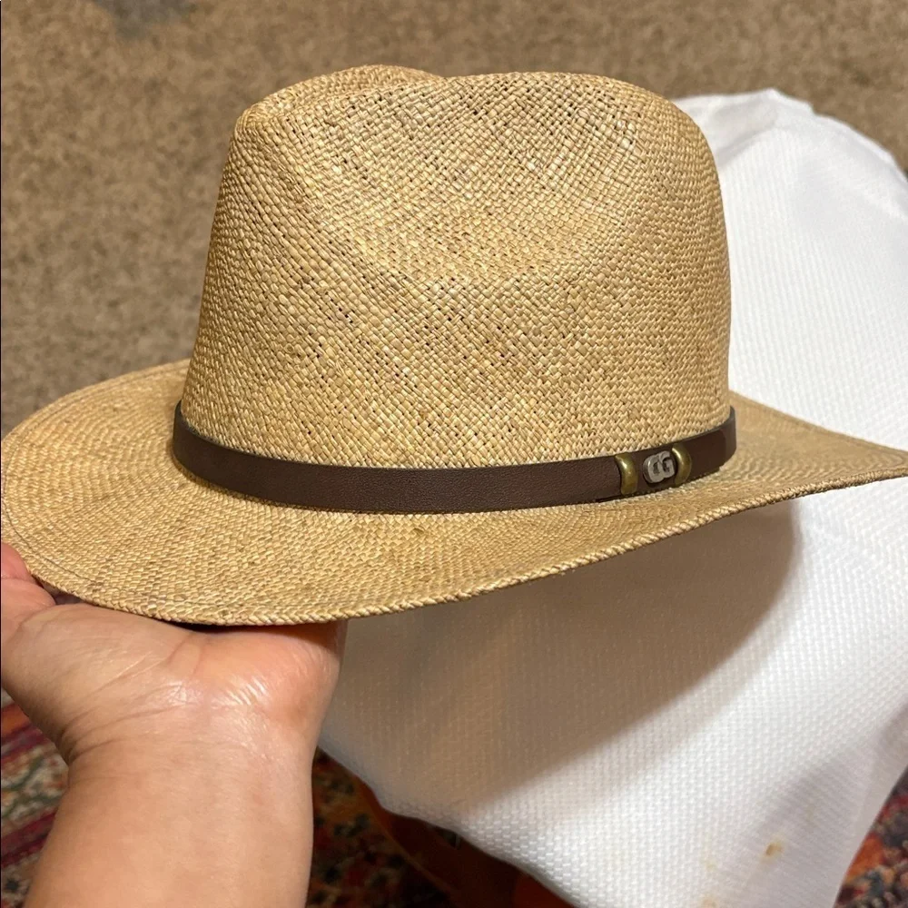 Country Gentleman Men's Tan Fedora Hat with Brown Band